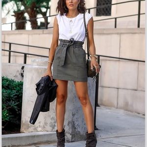 Amazon The Drop Women's Olive High-Waist Utility Mini Skirt by @lucyswhims